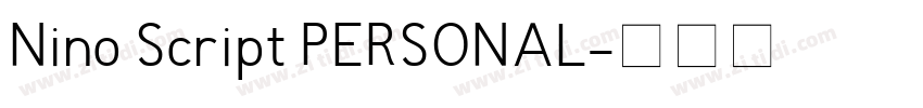 Nino Script PERSONAL字体转换